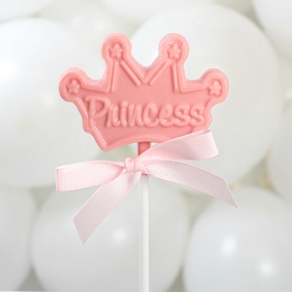 Princess Crown Chocolate Lollipops
