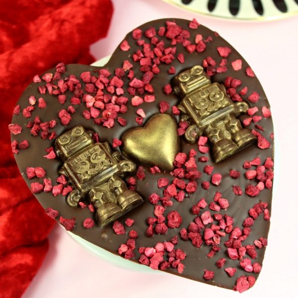 Love Bot - Dark Chocolate Raspberry Heart
