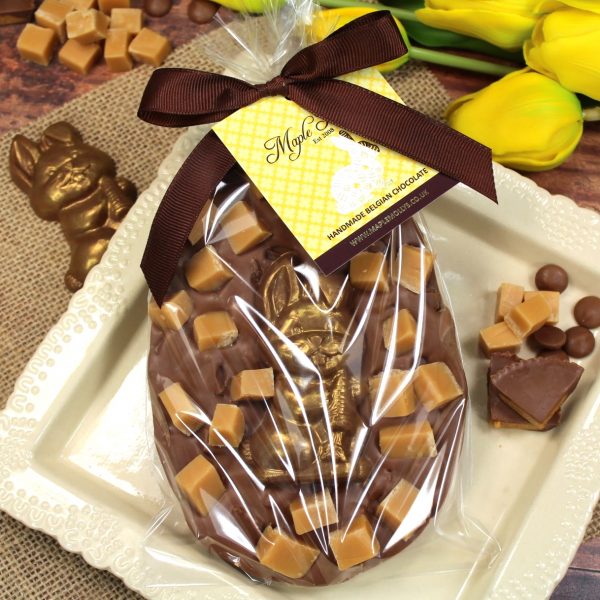 Easter Peanut Butter Fudge Chocolate Egg Slab - Image 2