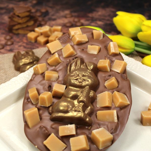 Easter Peanut Butter Fudge Chocolate Egg Slab - Image 3