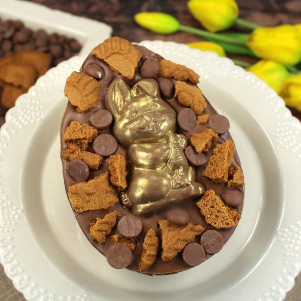 Easter Stuffed Chocolate Egg Biscoff