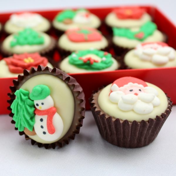 Christmas Chocolate Mini Cupcake Gift Box - Image 2