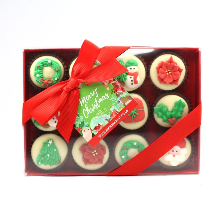 Christmas Chocolate Mini Cupcake Gift Box