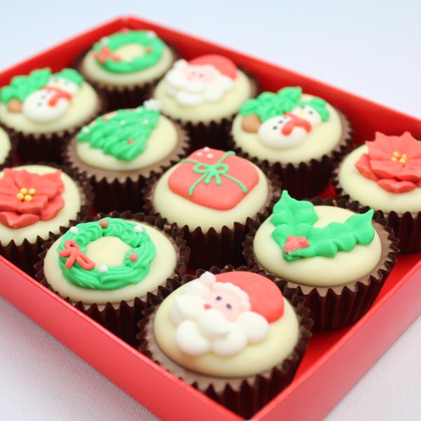 Christmas Chocolate Mini Cupcake Gift Box - Image 3