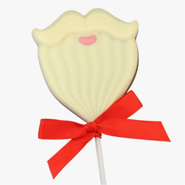 Large Santa's Beard Milk Chocolate Lollipop