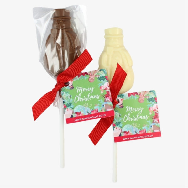 Snowman Chocolate Lollipop