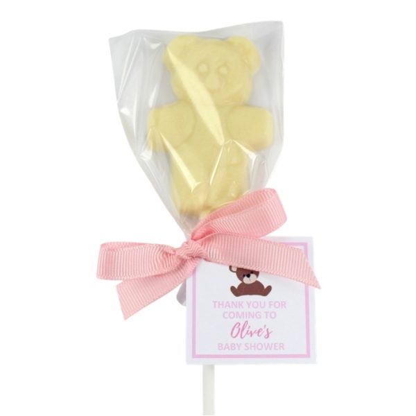 Teddy Bear Shaped Chocolate Lollipops - Image 2