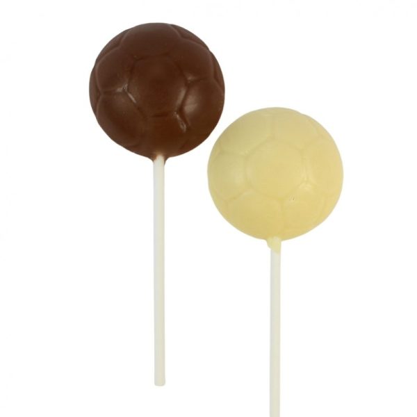 Football Shaped Chocolate Lollipops