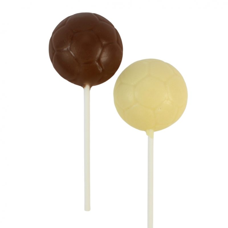 Football Shaped Chocolate Lollipops