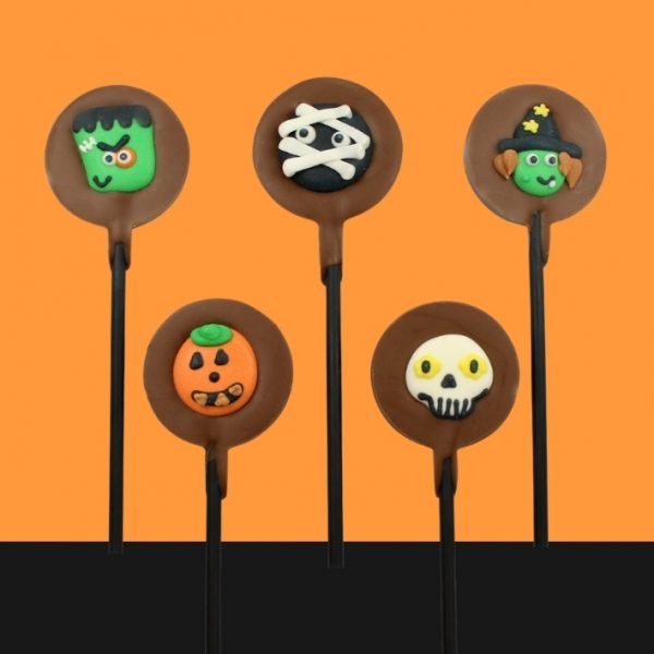 Halloween Motif Chocolate Lollipops Gift Bag