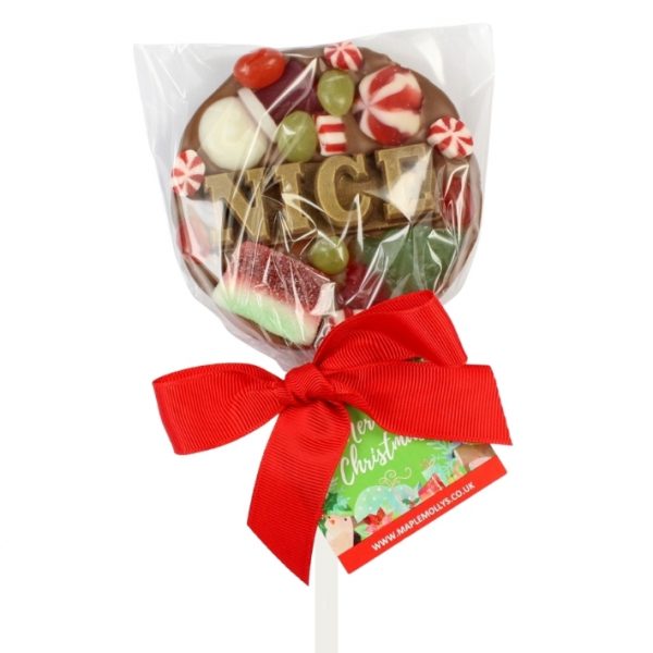 Christmas Nice List Loaded Chocolate Lollipop - Image 2