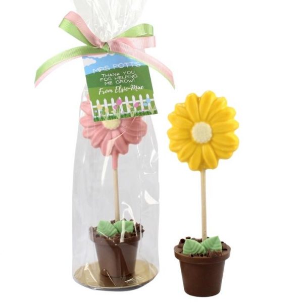 Personalised Chocolate Flower Pot Gift