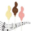 Music Note Treble Clef Chocolate Lollipops Party Favours personalised labels