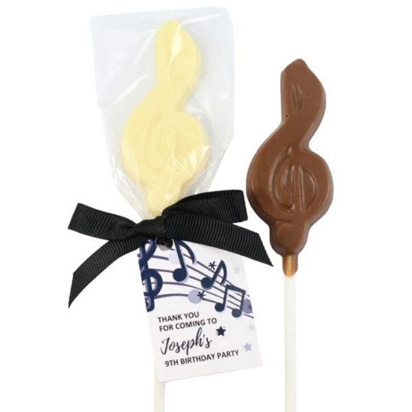 Treble Clef Music Note Chocolate Lollipops - Image 2