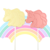 Large unicorn chocolate lollipops personalised party favours