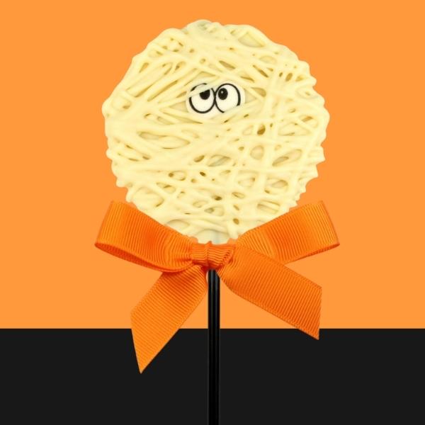 Halloween Mummy Face Chocolate Lollipop