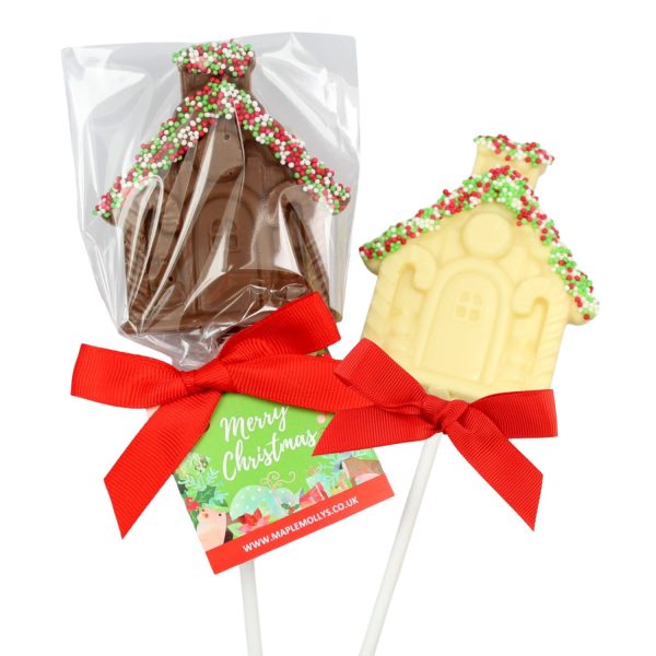 Christmas Candy House Chocolate Lollipop - Image 2