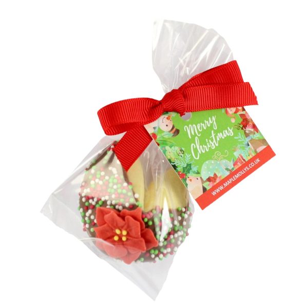 Christmas Chocolate Covered Fortune Cookie - Image 2