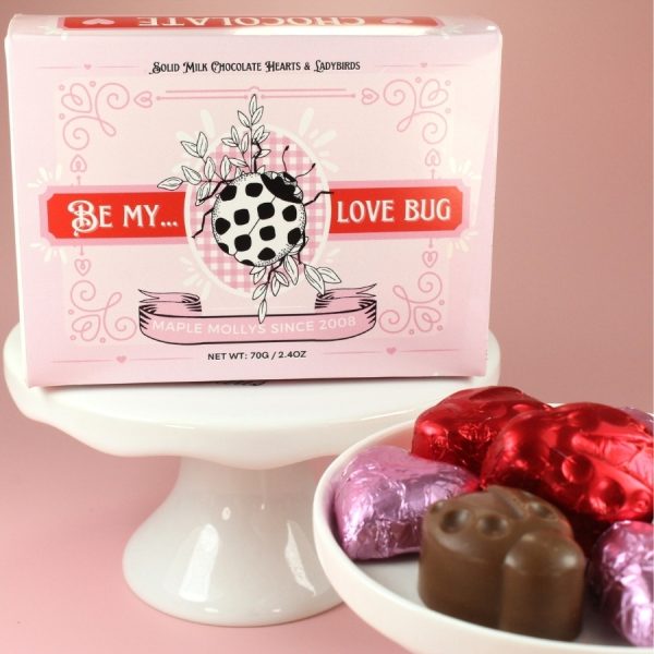 Be My Love Bug- Chocolate Love Bugs & Hearts Gift Box
