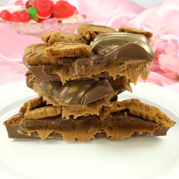 Valentine Biscoff Heart Shaped Chocolate Slab - Image 3
