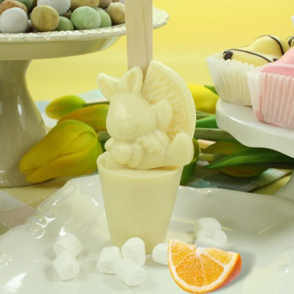 Easter Bunny Hot Chocolate Spoon - White Chocolate Orange