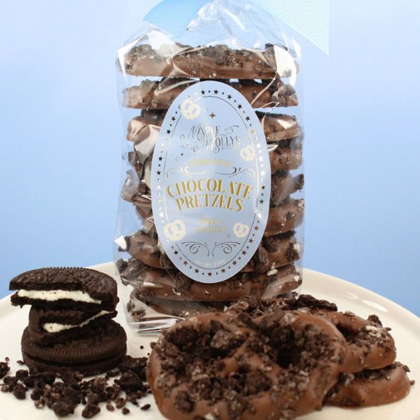 Oreo Crunch Gourmet Chocolate Covered Pretzels