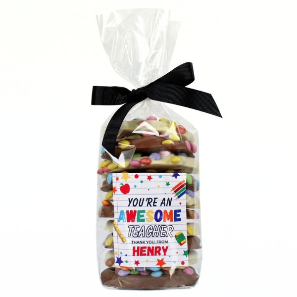 You're An Awesome Teacher Personalised Chocolate Pretzel Bag