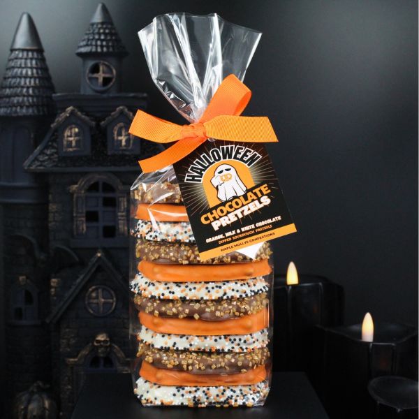 Halloween Gourmet Chocolate Covered Pretzels