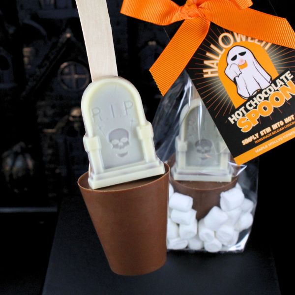Milk Chocolate Tombstone Hot Chocolate Spoon