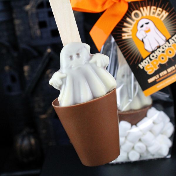 Orange Chocolate Ghost Hot Chocolate Spoon