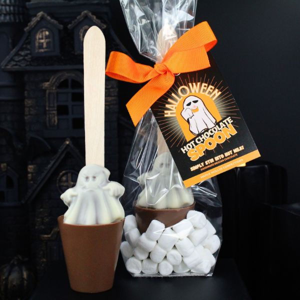 Orange Chocolate Ghost Hot Chocolate Spoon - Image 3