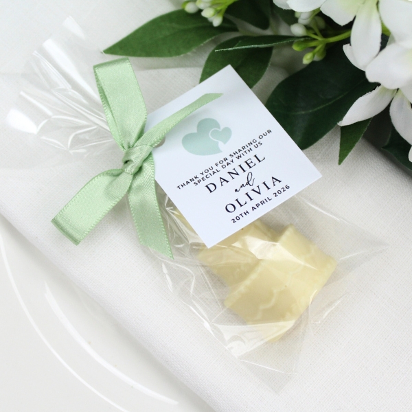 Mini Chocolate Wedding Cake Favours - Image 2