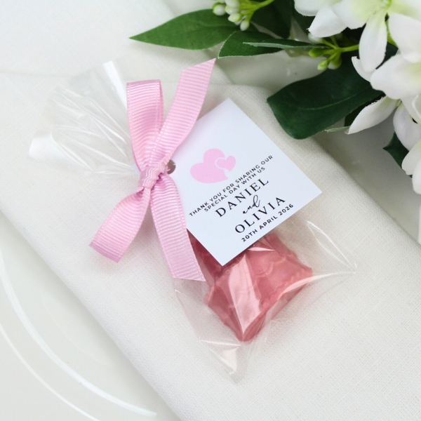 Mini Chocolate Wedding Cake Favours - Image 3