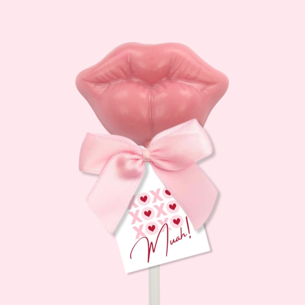 Kissing Lips Chocolate Lollipops