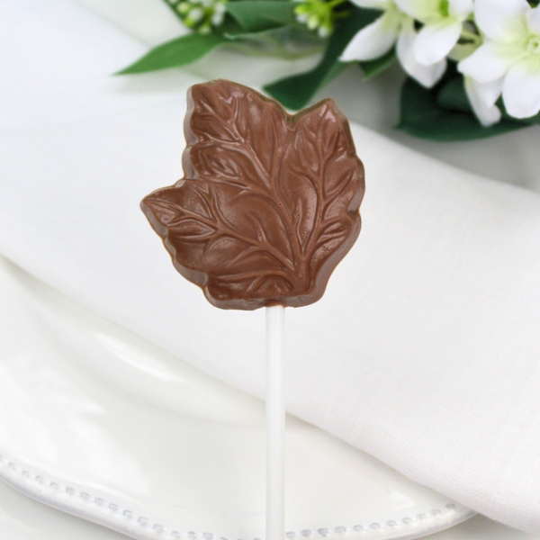 Leaf Shaped Chocolate Lollipops - Image 6