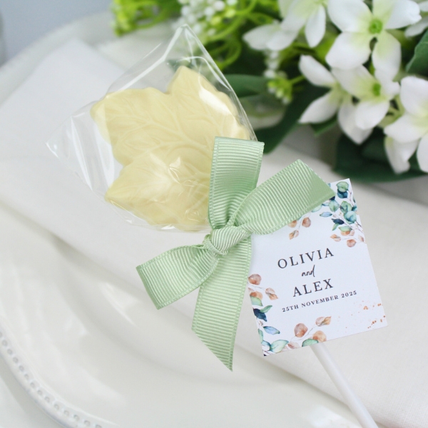 Leaf Shaped Chocolate Lollipops - Image 5
