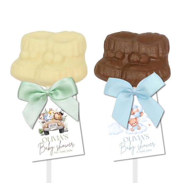 Baby Bootee Shoe Chocolate Lollipops