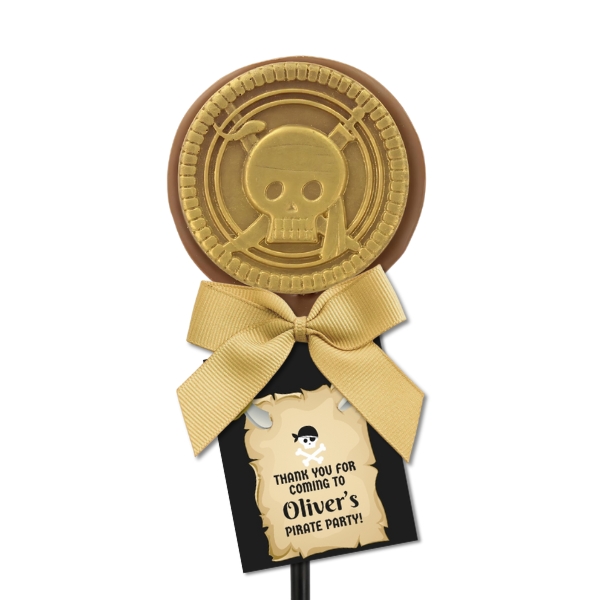 Pirate Coin Chocolate Lollipops