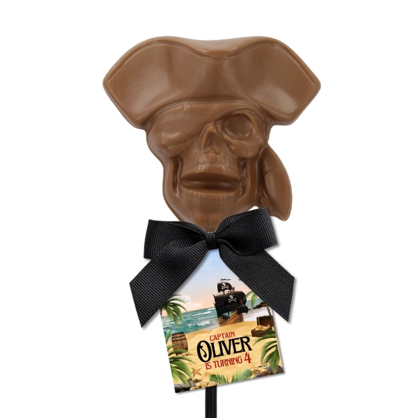 Skull Pirate Chocolate Lollipops