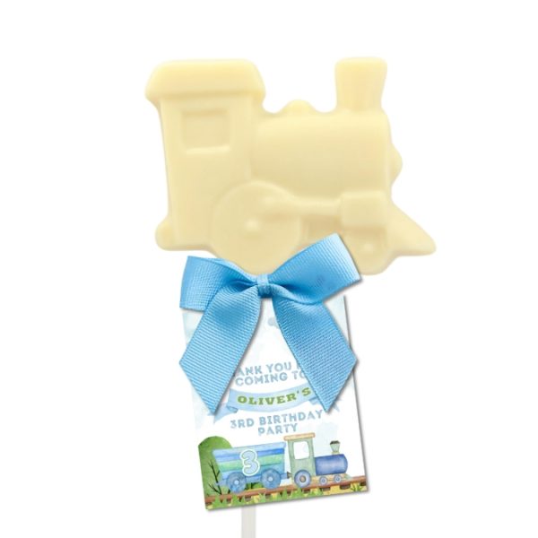 Train Shaped Chocolate Lollipops