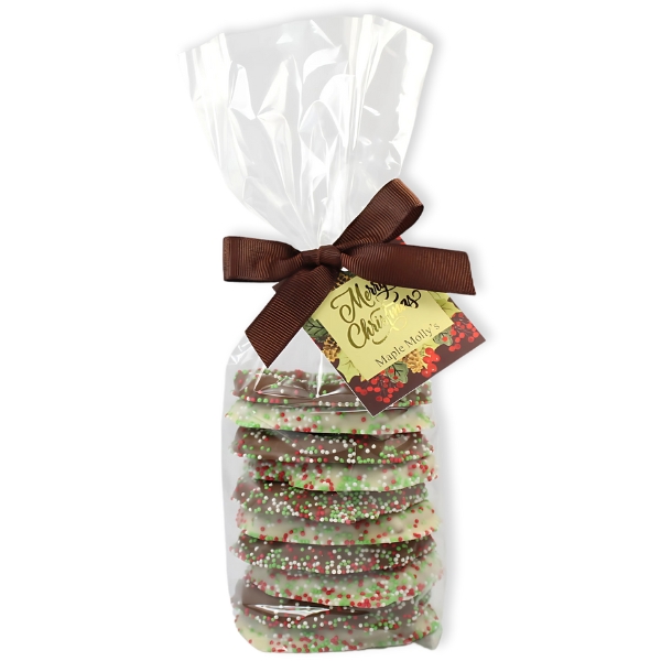 Christmas Gourmet Chocolate Covered Pretzels