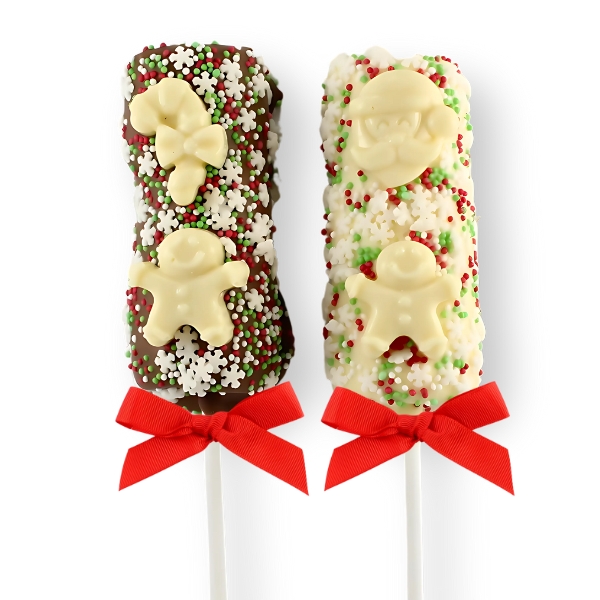 Christmas Chocolate Marshmallow Stick