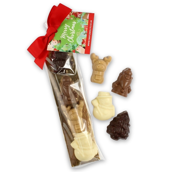 Christmas Chocolate Shapes Gift Bag