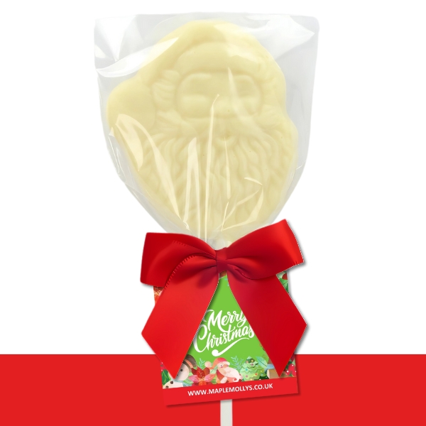 Santa Face Chocolate Lollipop - Image 3