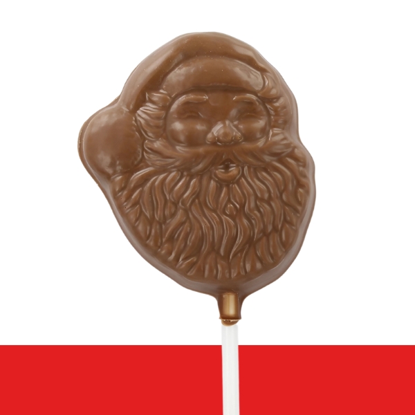 Santa Face Chocolate Lollipop - Image 2