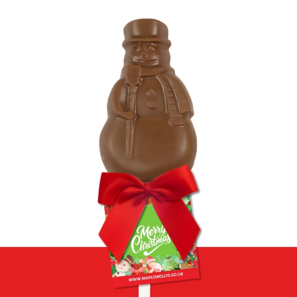 Snowman Chocolate Lollipop