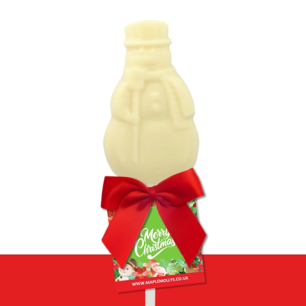 Snowman Chocolate Lollipop - Image 2